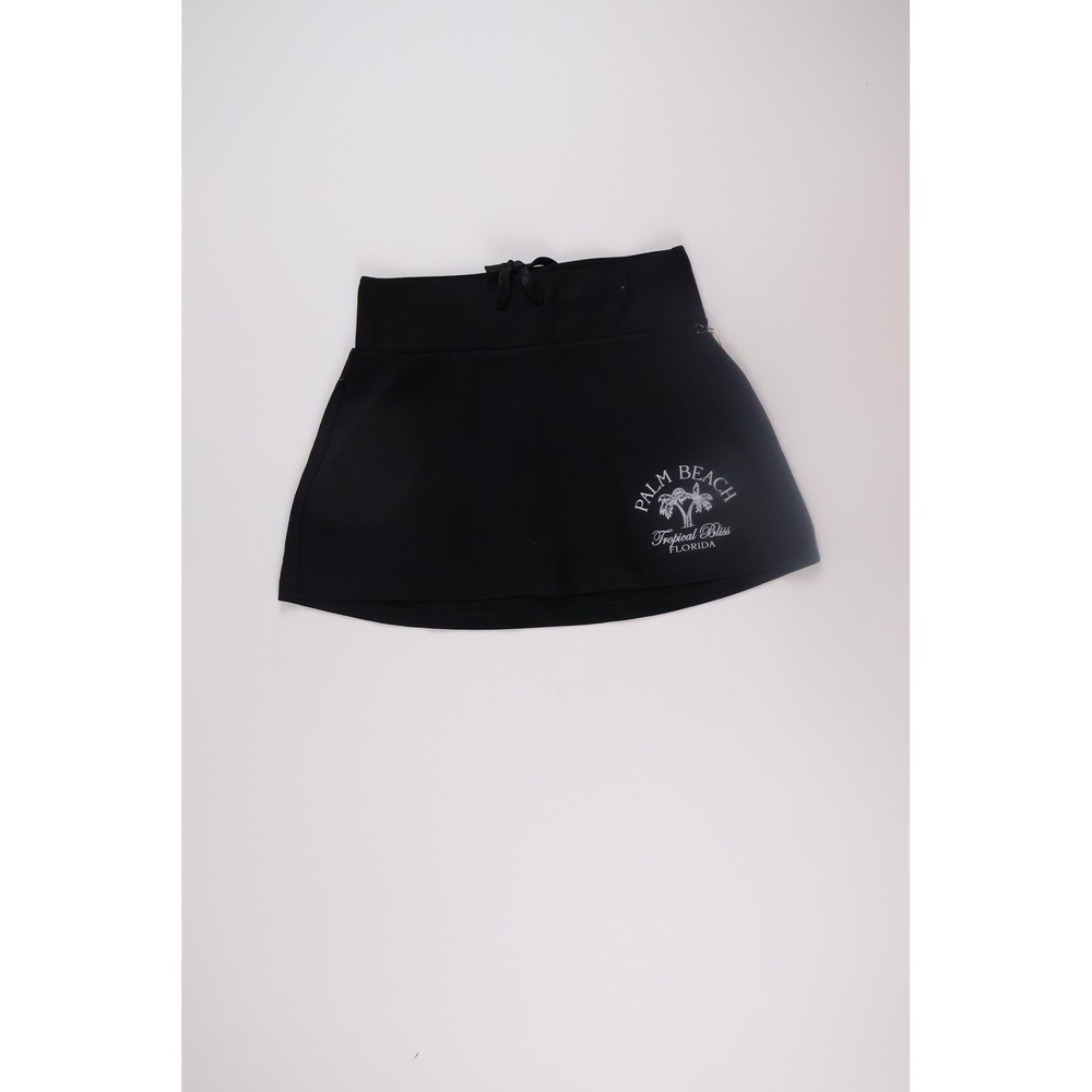 Ocean Drive Womens Skort Palm Beach Florida Black Graphic Small NWT